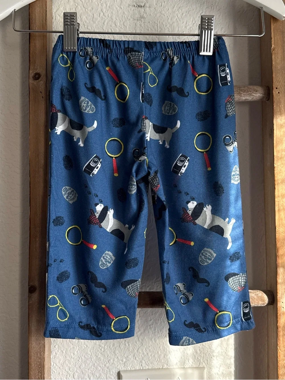 Carters Graphic Super Agent Dog Pajama Set baby boy sz: 12M